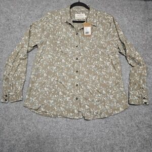 Old Ranch Lilah Western Floral Cowgirl Button Front Long Sleeve‎ Blouse Medium